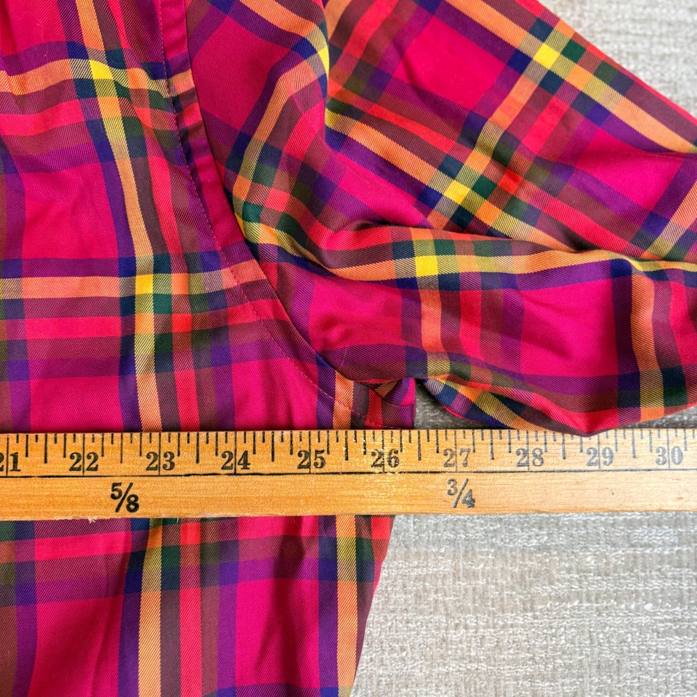 Southern Tide Mens XXL Classic Fit Pink Orange Plaid Button Down Sport Shirt - Picture 6 of 12